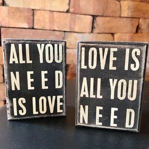 NEW! All You Need Is Love Is All You Need Decor